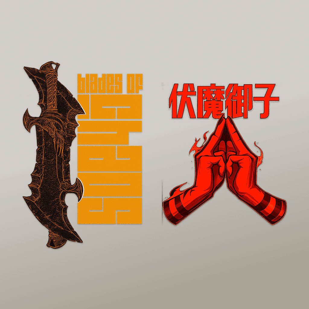 White Chaos & Black Curse Tee Combo