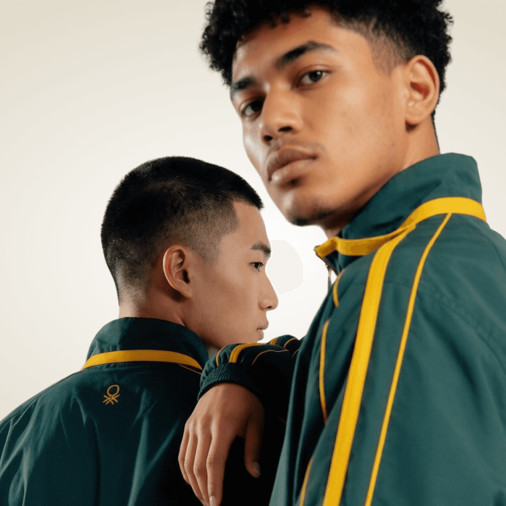 United Colors of Benetton Windcheater Dark Teal Green