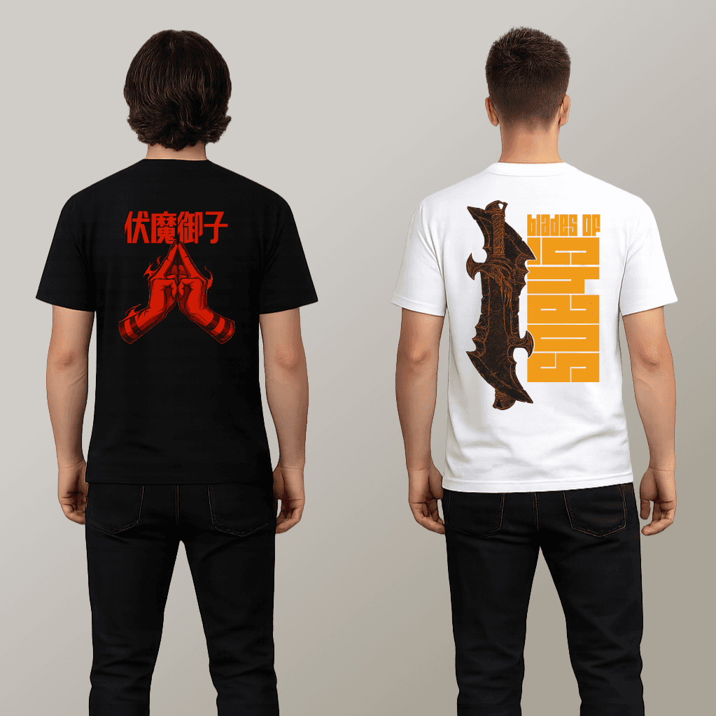 White Chaos & Black Curse Tee Combo